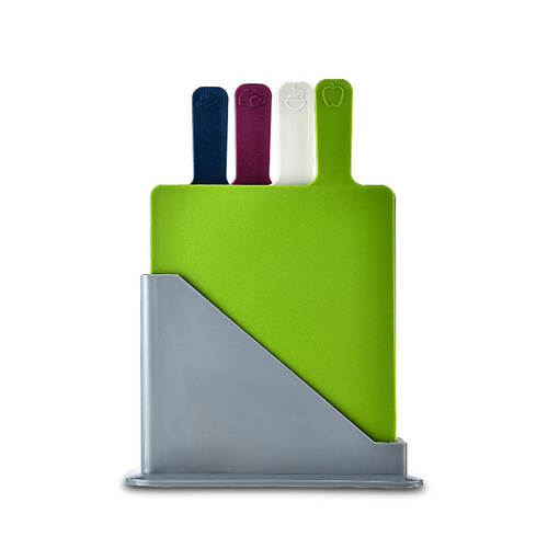 Kitchen tools creative 4-color classification plastic cutting board set PP multi-functional 4-piece set chopping board cutting board chopping board