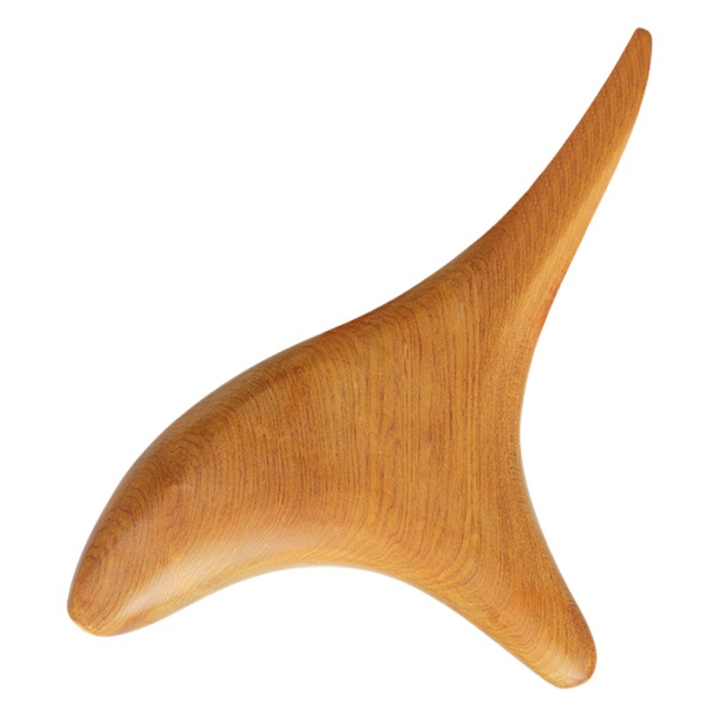 檀木の三角すずめのマッサージ器の蜜ろうの香木の筋の経絡の錐は足の底のツボの足を押してマッサージして穴の棒をつけます。