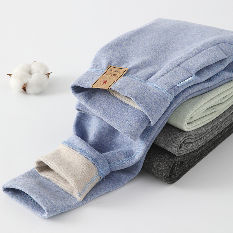 Cashmere velvet children's keep warm trousers