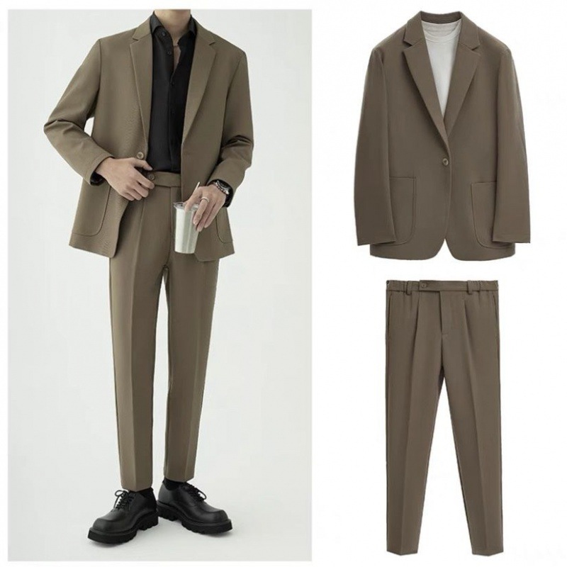 Brown color [two-piece suit + trousers]