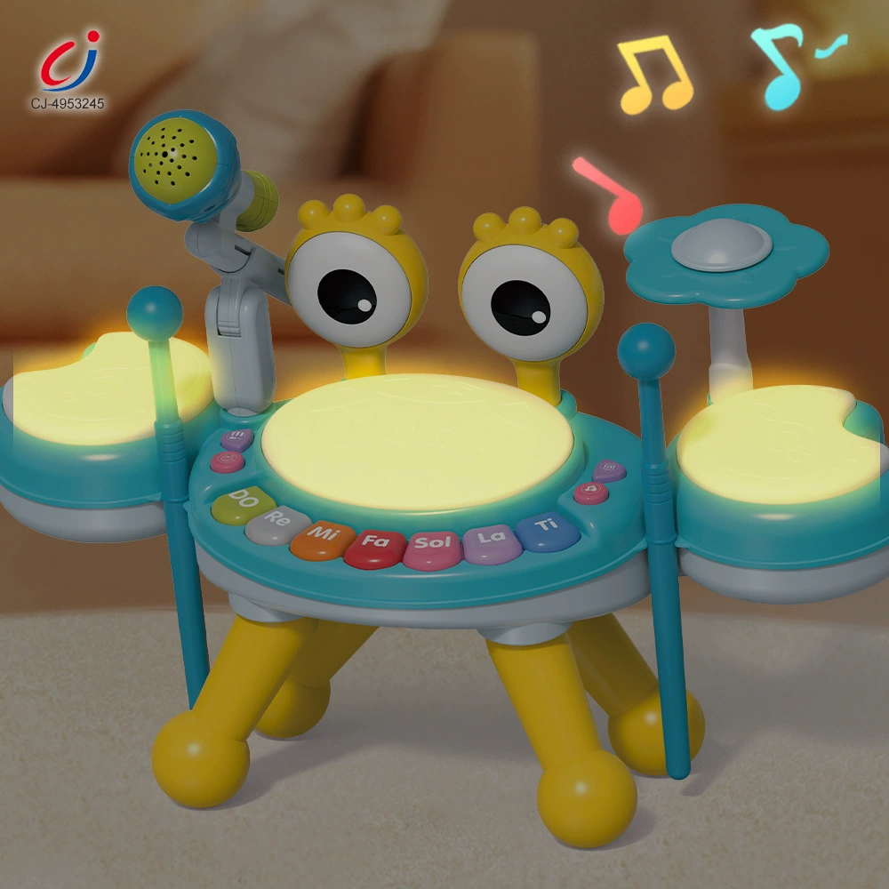 Горячий новый продукт Amazon для раннего образования, цифровой джазовый барабан, пианино, музыкальная игрушка, 2 цвета, смешанное семейное взаимодействие