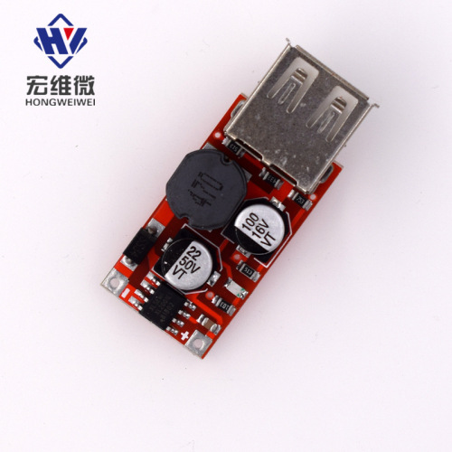 9V/12V/24V to 5V Step-Down Car Charger 3A Output USB Step-Down Voltage Stabilizing Module Red