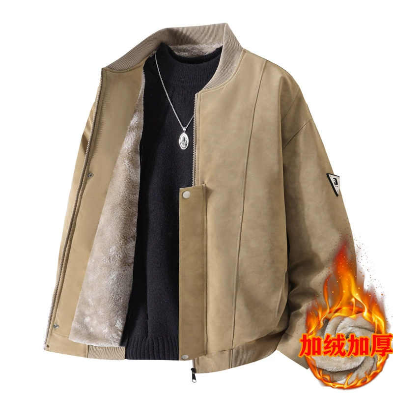 Genuine winter polyurethane quality fleece jacket, plus size