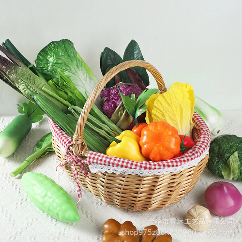 Simulated vegetable model foam fake white cabbage, lettuce, potatoes, onions, tomatoes, chili peppers, lotus root children's cognitive teaching aids