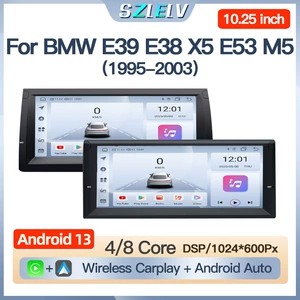 10.25 düym BMW 5 7 Seriyası E38 E39 X5 E53 M5 mərkəzi ekran naviqasiya, arxa kamera