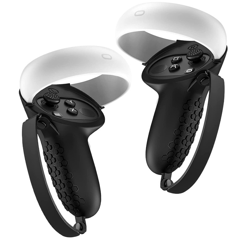 Adecuado para funda protectora de silicona Meta/OculusQuest2, juego de 5 piezas, accesorios VR portátiles y ligeros