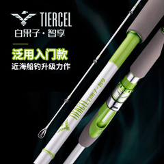 White Fruit Smart Version Near-Sea Entry Universal Cool Boat Rod with Glow-in-the-Dark High Strength Near-Sea Boat Rod