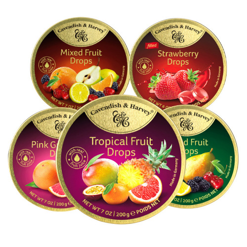 German Imported Girl Jia Yun Tang Fruit Hard Candy Boxed Wedding Candy Wholesale Creative Gift Box Gift for Children