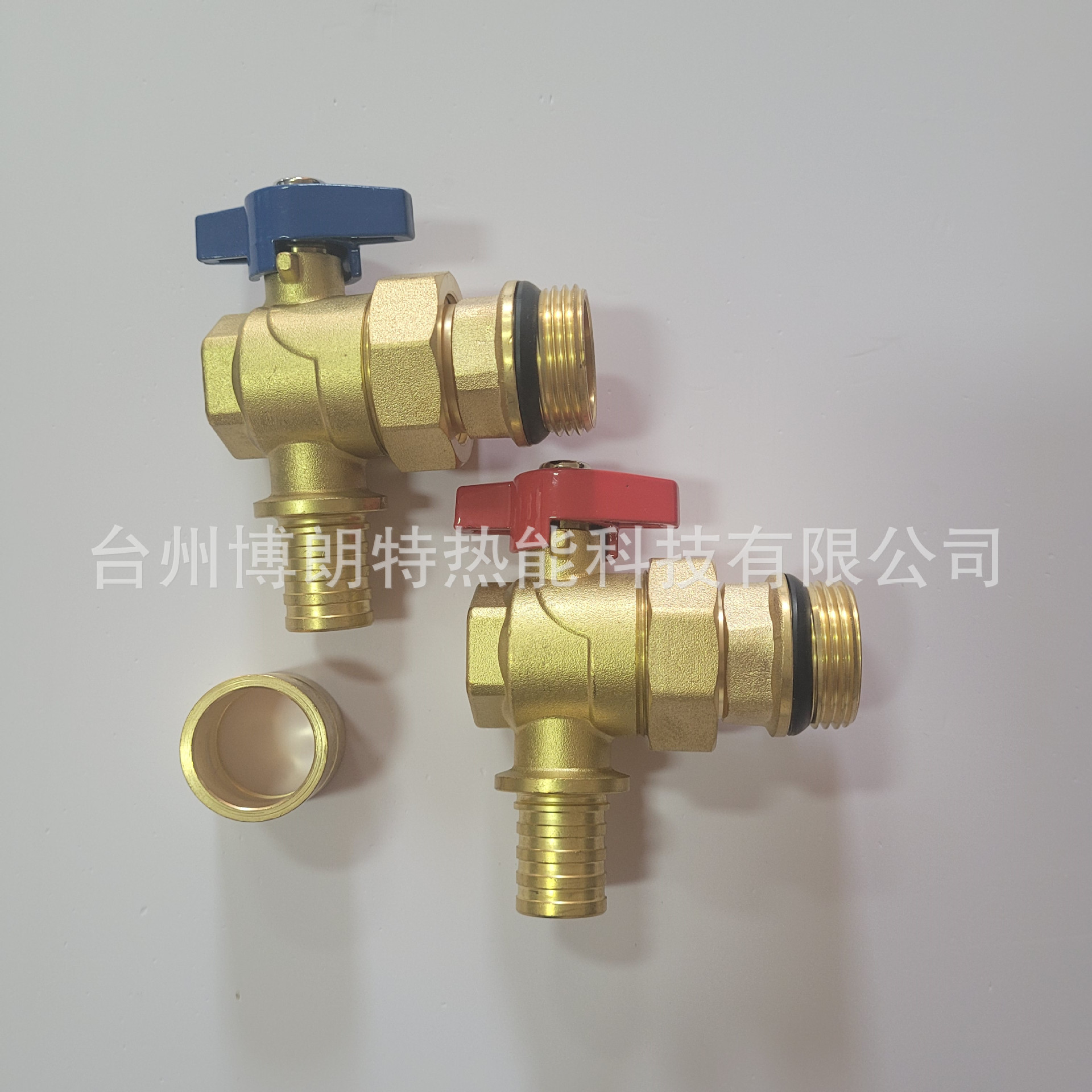 分水器角阀滑紧式球阀冷扩式球阀角式铜耐用全通径铜阀门