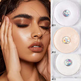 viola house跨境新品环形高光粉饼现货哑光提亮修容女