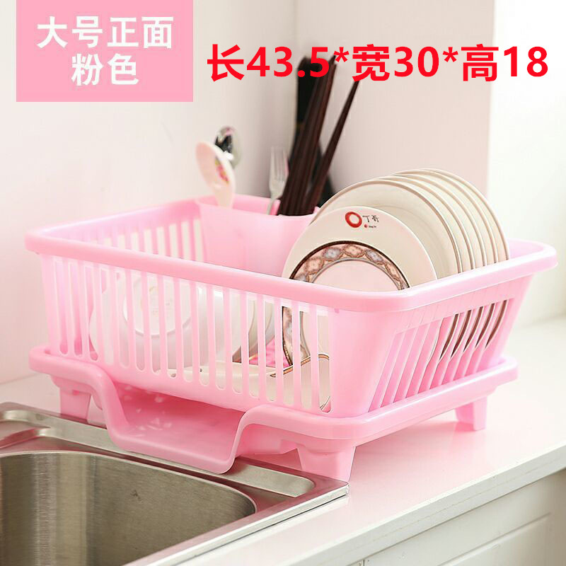Cocina de plástico de almacenamiento por goteo multiusos cesta de drenaje estante de almacenamiento estante de plato vajilla de almacenamiento
