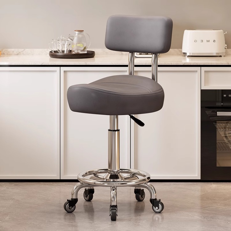 Silla de peluquería cómoda y sedentaria personalizada para cocinar, se puede levantar y bajar, caja registradora, taburete, silla de montar para cocinar en la cocina image 19