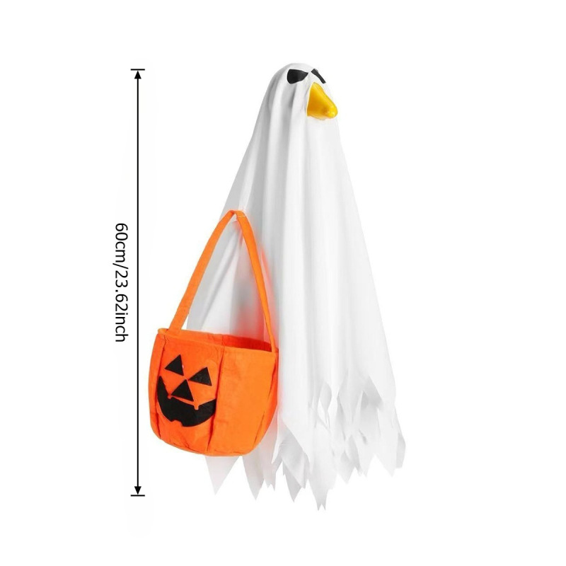 ハロウィンガチョウコスチューム2セット、芝生ポーチガチョウコスチューム、ゴーストカボチャコスチューム23インチ、屋外中庭芝生アートデコレーション|undefined