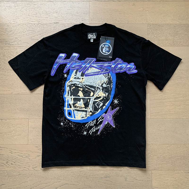 美潮地獄の星insと同じレトロなプリント上着男女のカジュアルなファッション綿の水洗い半袖tシャツ|undefined