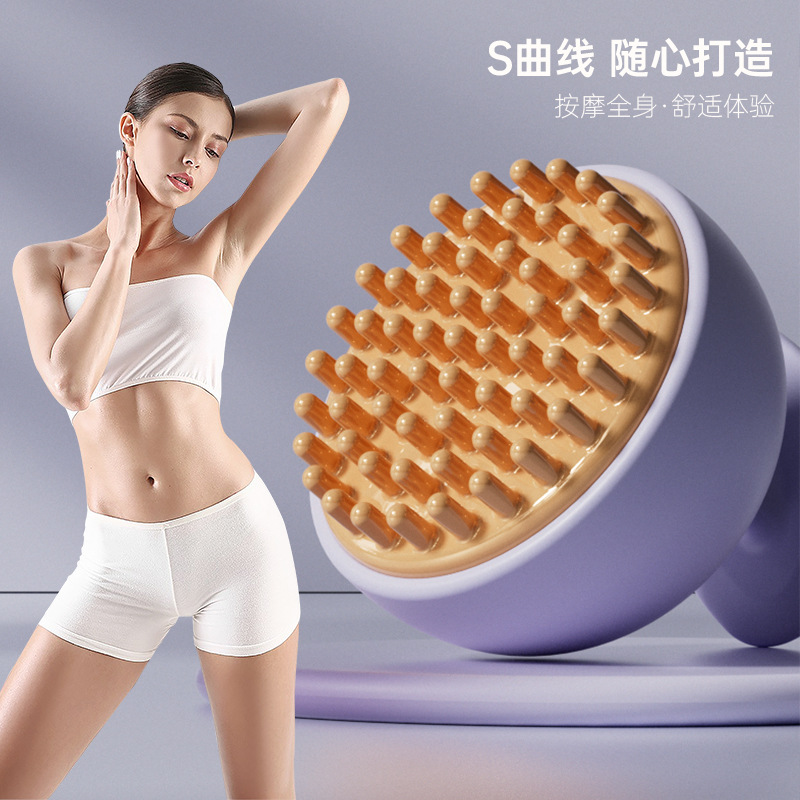 Cepillo meridianal para moldear el cuerpo, cepillo mágico de escorpión para masaje, cepillo para el vientre, herramienta de relajación para piernas, cepillo de masaje para la espalda para desbloquear los meridianos de los cinco elementos.