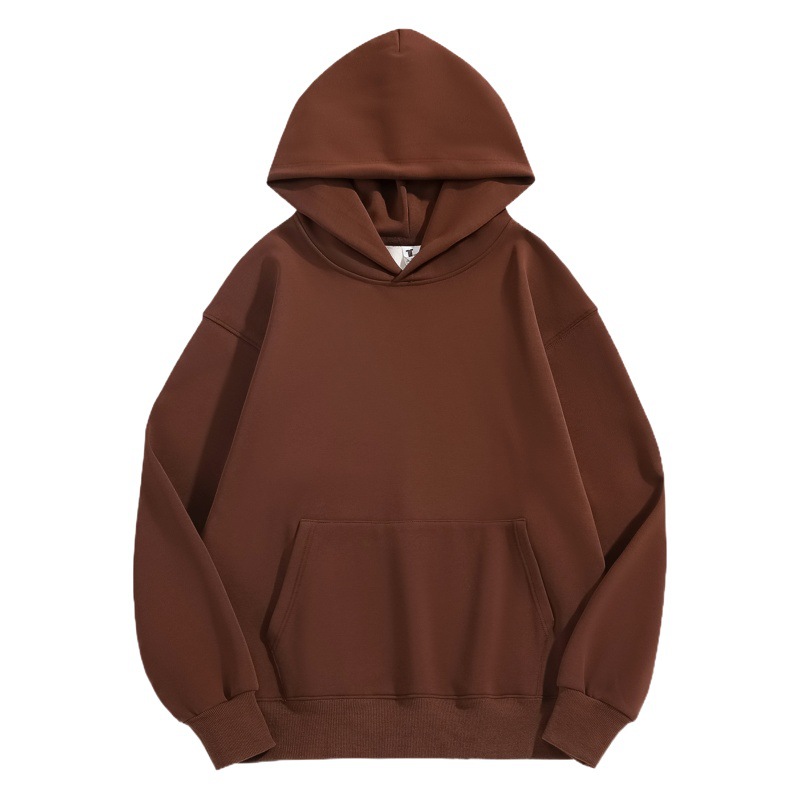 Retro heavy 480g ameikaji suéter con capucha de los hombres espesado apretado polar gota-hombro pullover Sudadera con capucha de las mujeres