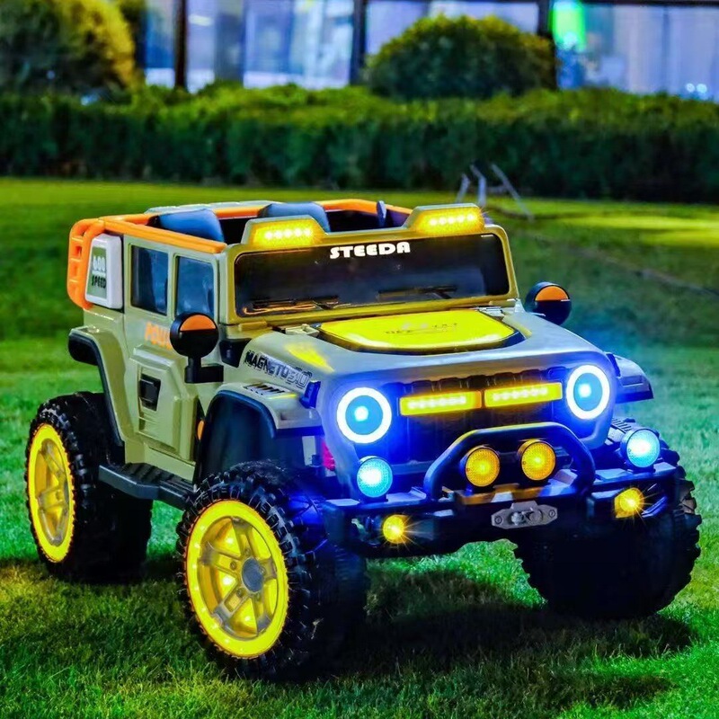 The new children's off-road vehicle electric car can sit adults four-wheel drive large power remote control toy car