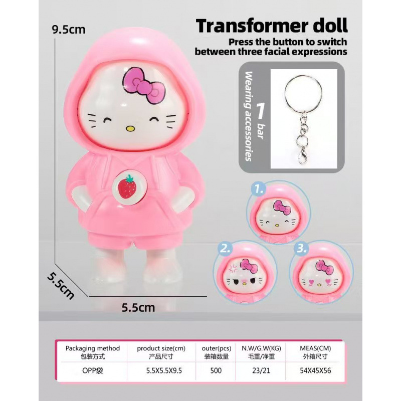 고양이 얼굴 변화 인형