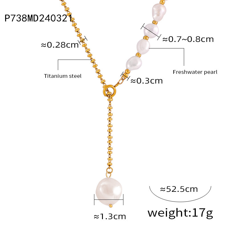 PVD Coated Gold Plating Process PVD Coated Real Gold Plated Geometric Titanium Steel Waterproof Non Tarnish Titanium Steel Pendant Necklace