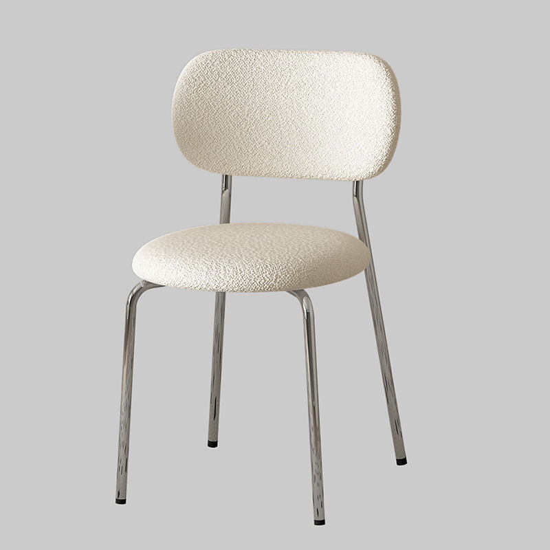 Silla de respaldo nórdica simple y moderna silla de comedor casera de lujo ligera medieval silla de viento de crema mesa de comedor silla de ocio