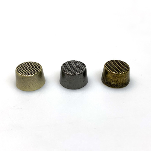 Guangzhou source 12MM mesh pattern upper screws bronze foot nails bucket shaped handmade bag bottom accessories