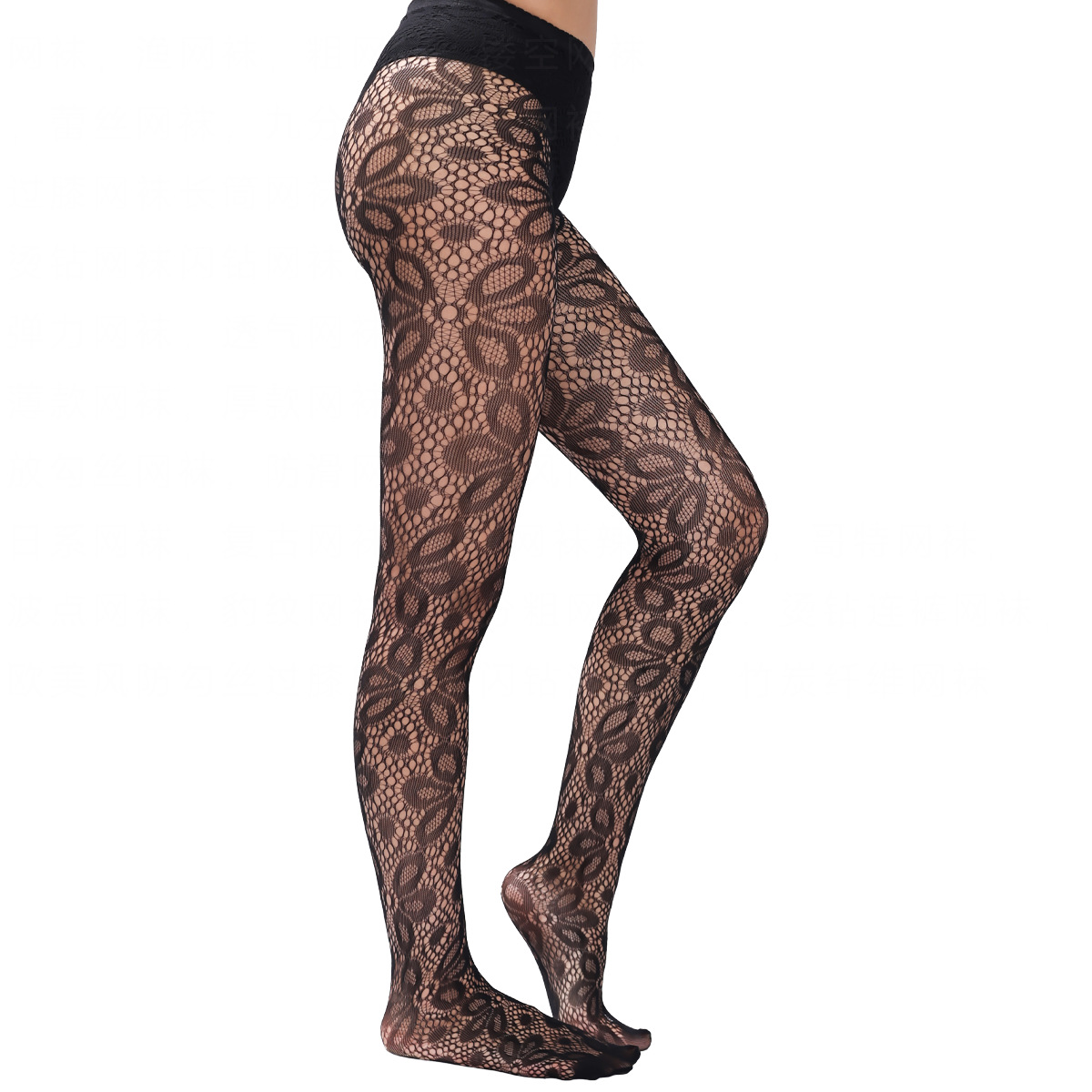 Foreign Trade Sexy Stockings Jacquard Mesh Pants Sexy Leopard Print Hollow Temptation Fishnet Stockings Bottoming Pantyhose Wholesale
