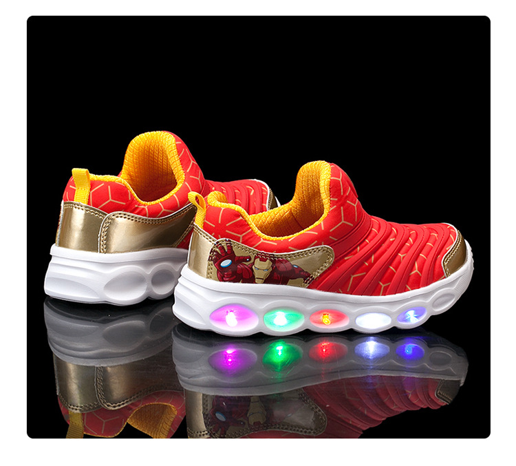 Caterpillar Scarpe per bambini Scarpe luminose per bambini luminose Primavera e autunno Nuove scarpe da ragazza traspiranti a rete singola_voghion.com