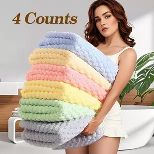 Пылезащитное халатик Coral fleece полотенце (пухлый) из 100% полиестра, размеры 35×75 и 70×140 см, варианты упаковки