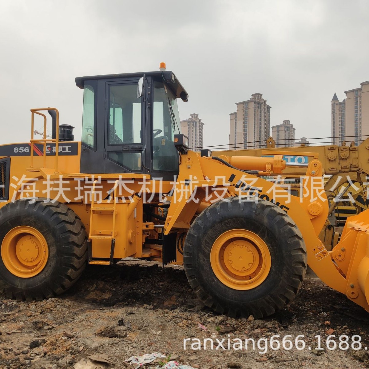 二手柳工CLG856装载机,潍柴先导长臂5吨铲车出口