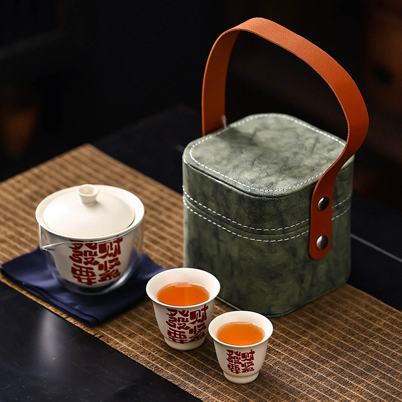 Travel handheld tea set for traveling for office, Chinese style