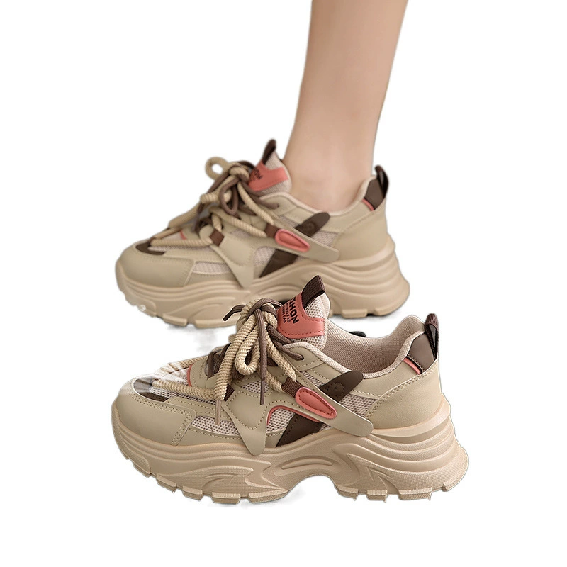 Женские кроссовки 2024 года, новые, маленький размер 34, daddy shoes, весна и осень, сетчатая дышащая обувь, спортивная