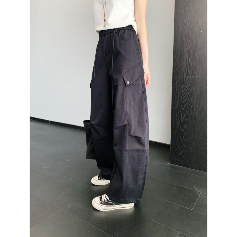 2-piece workwear pants made of Lyocell, comfortable, slimming, with adjustable cuffs, straight-leg casual pants for women, new for spring/summer 26, H042825 2-piece workwear pants made of Lyocell, comfortable, slimming, with adjustable cuffs, straight-leg casual pants for women, new for spring/summer 26, H042825