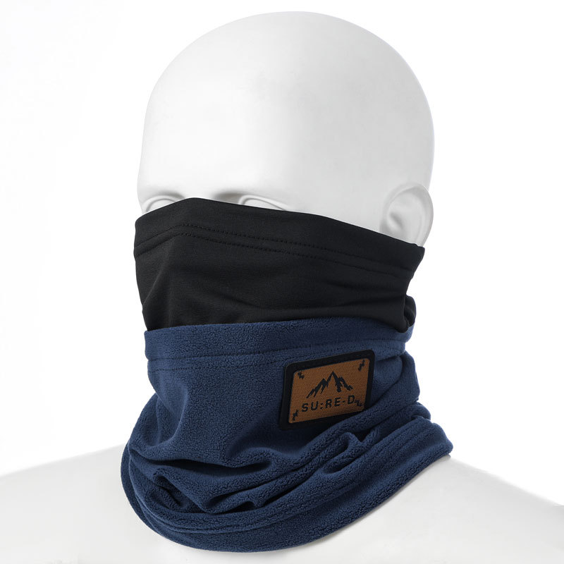 Otoño y invierno nuevo cuello de ciclismo para hombres y mujeres para llevar jinetes colgando orejas máscaras para proteger el cuello a prueba de viento y vello grueso babillo