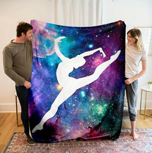 跨境源头厂家法兰绒毛毯定制 3d数码印花毯子可来图订做 一件代发