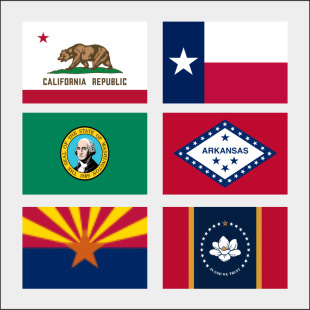 temu�羳؛Դ������������Arizona CaliforniaTexas flag���S���l