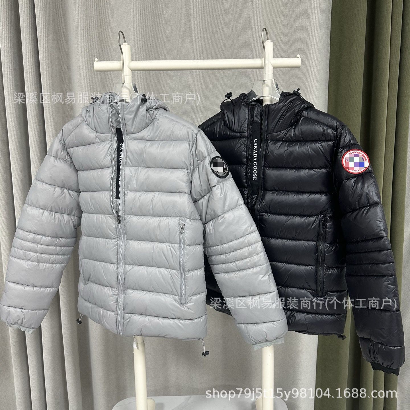 Overseas Version Ss23 Goose Warm Pure Color Hooded Logo down Jacket Men's Cypress Series Jacket
