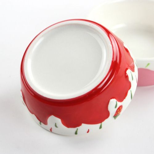 Hamster ceramic food bowl large gold wire bear rabbit chinchilla hedgehog guinea pig anti-turn anti-splash food bowl feed box supplies