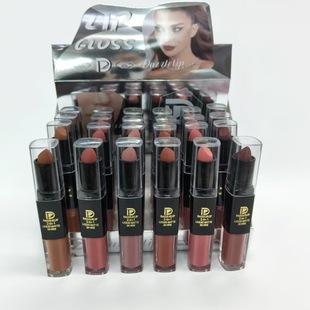 Dazzlelip Cross-Border Double-Ended Lipstick Lip Gloss Matte Matte Lipstick Whitening Non-Stick Cup Non-Fading Velvet Mouth
