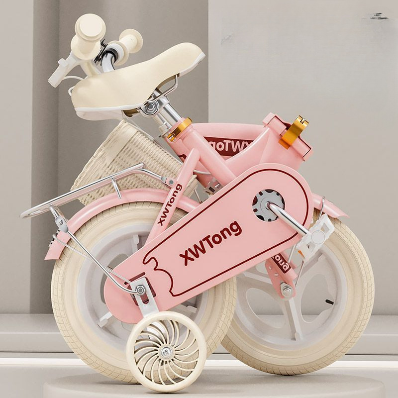Bicicletas infantiles retro 3 - 6 - 8 - 9 - 12 años de edad, bicicletas infantiles plegables para niños, niñas y niños, bicicleta para niños