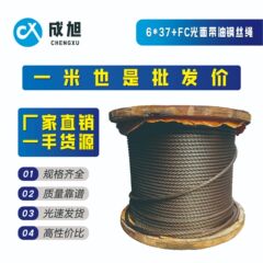 光沢のある油塗り軟鋼ワイヤーロープ、麻芯入り油ワイヤーロープ、旋削掘削機用鋼線、タワークレーン用鋼線、ミキサー用鋼線、吊りフック