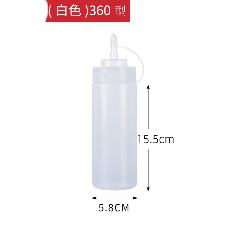 サラダソースはプラスチックの小さい壺を搾ることができます。