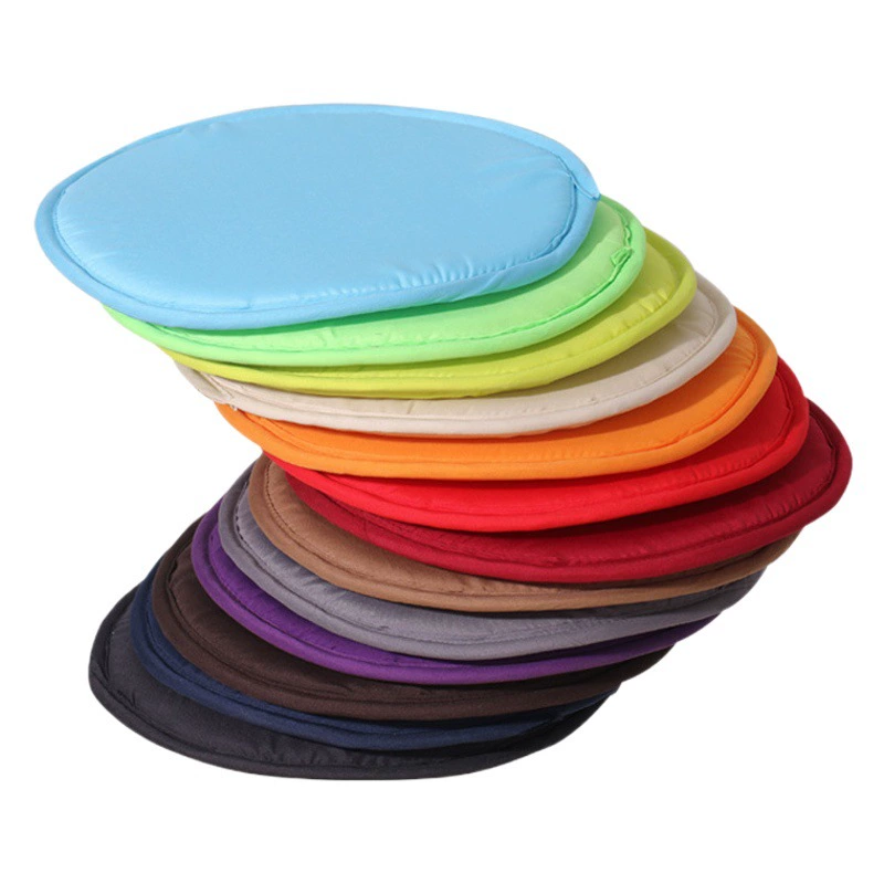 Бытовая простая круглая подушка ярких цветов 30 см, утолщенная губка, круглая подушка для табурета, чистая цветная тканевая подушка для стула, оптовая продажа