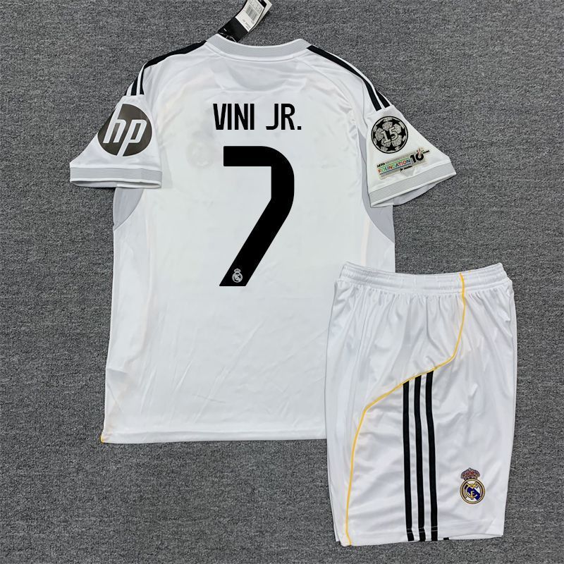 25-26 Real Madrid home jersey Champions League #9 Mbappe fan version Vinicius short sleeve Modric football