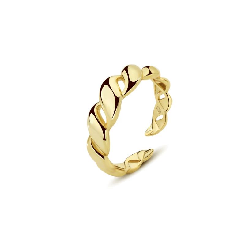 远梵 Retro ring with pigtail, silver 925 sample, European style