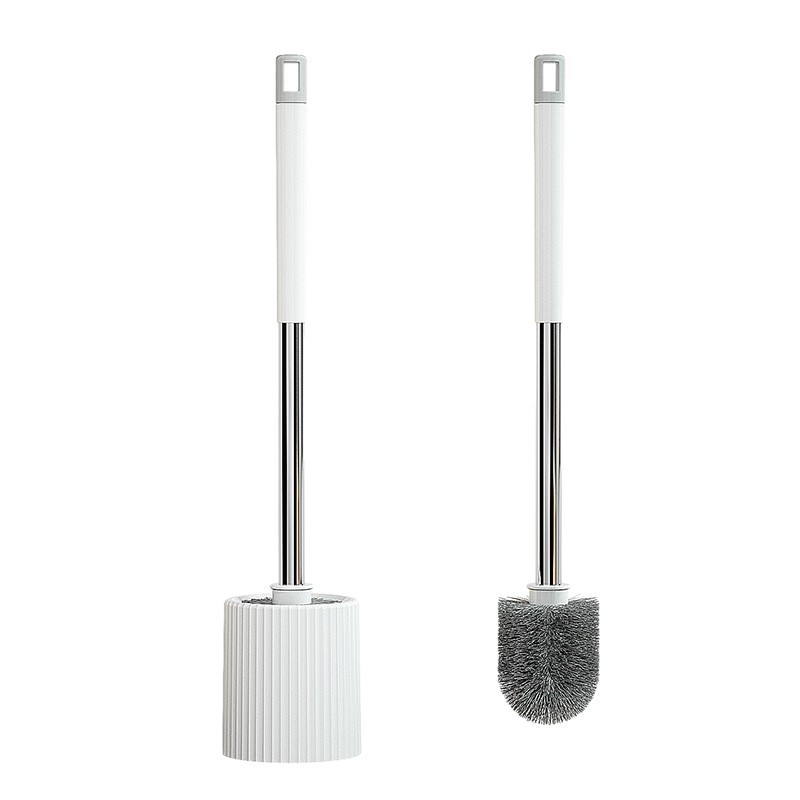 Conjunto de cepillo de inodoro montado en la pared, baño doméstico, baño, baño sin ángulos muertos, cepillo de limpieza con base para colgar en la pared