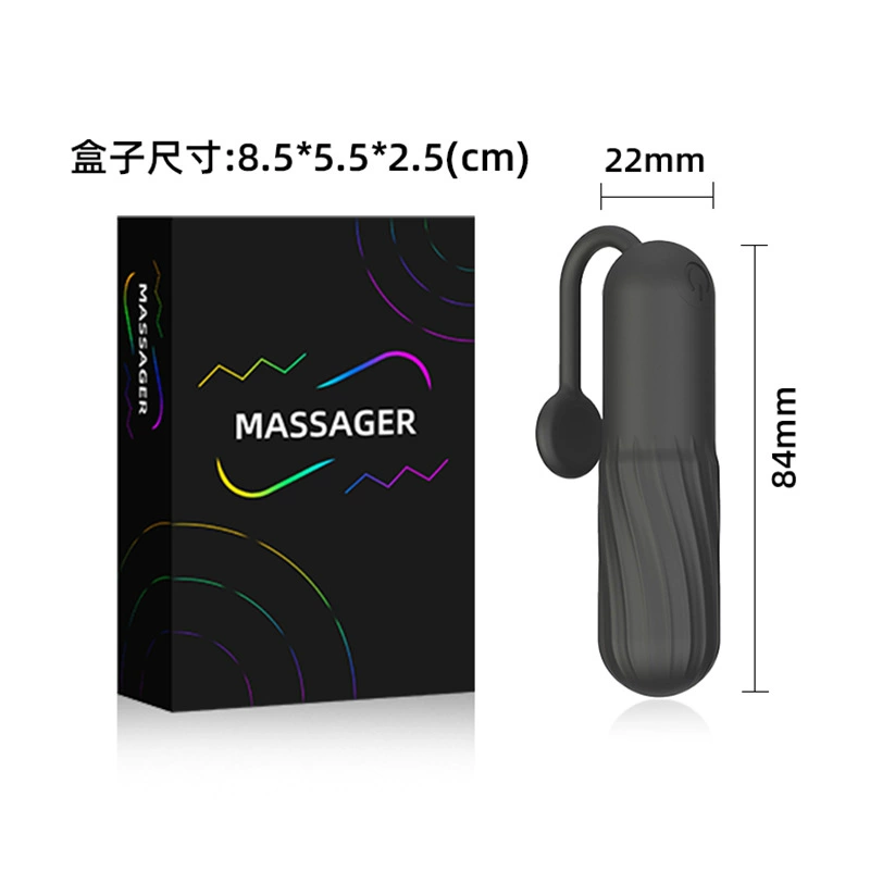 USB-перезаряжаемая вибрирующая пуля, силикон, 10 частот, петля на хвосте, компактный персональный массажер