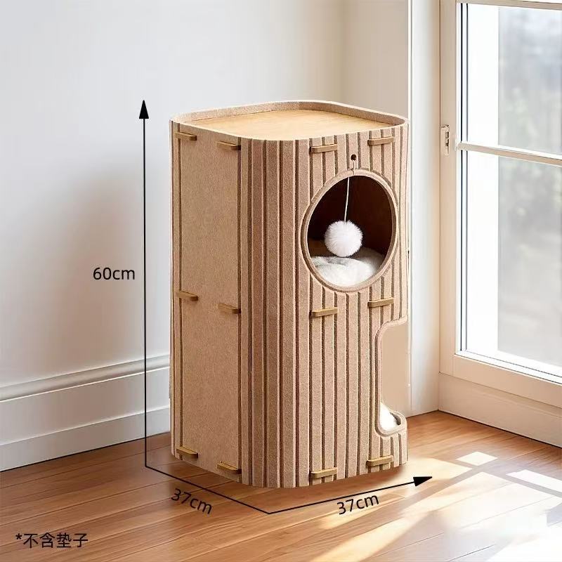 Resistente al desgaste y resistente al arranque de la pelo para gatos, cuatro estaciones de feltero universal multicapa para gatos, estante de trepa para gatos, nido para mascotas