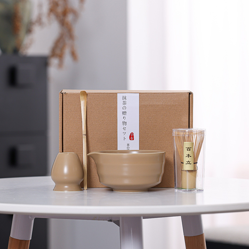 Matcha cuenco de té matcha cepillo de té espuma herramientas de té de la dinastía Song set Matcha ceremonia de té