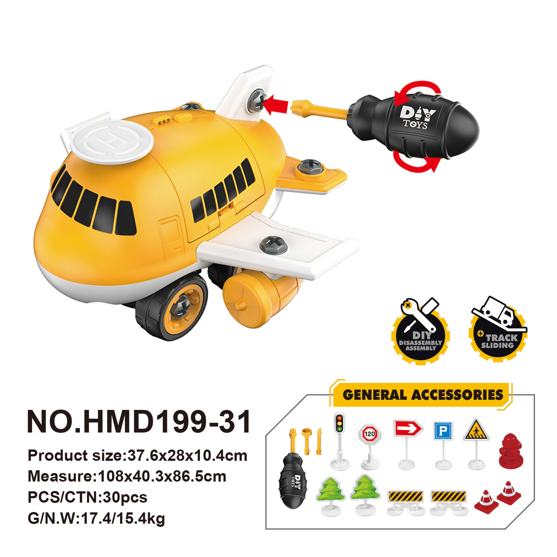 Nuevos productos de venta en caliente transfronteriza almacenar aviones puzzle juguetes DIY coche de montaje para niños sitio de construcción escenario coche de aleación image 5