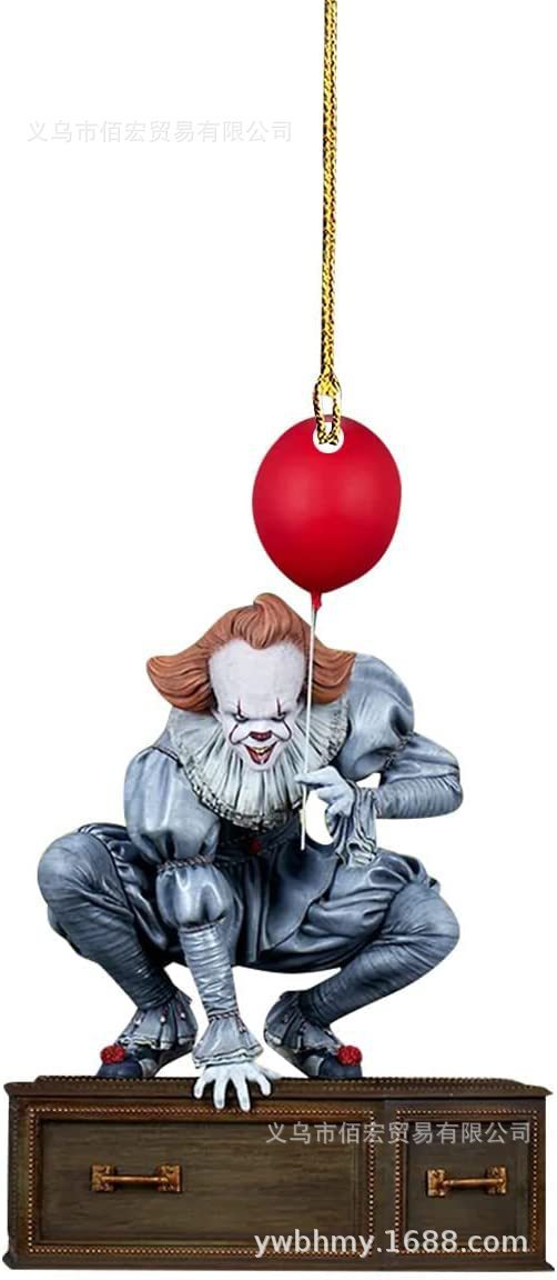 Nuevo árbol de Navidad colgante de terror colgante de automóvil plano decoración personajes de Halloween regalos colgante zombie horror image 18
